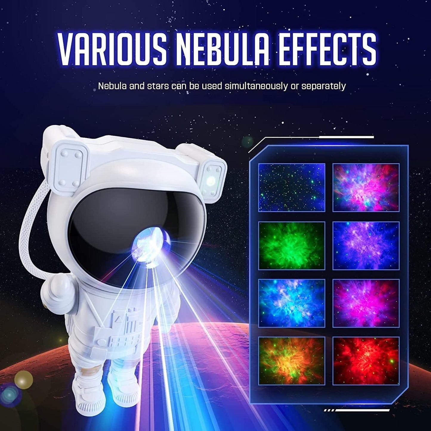 Astronaut Galaxy Projector Lamp